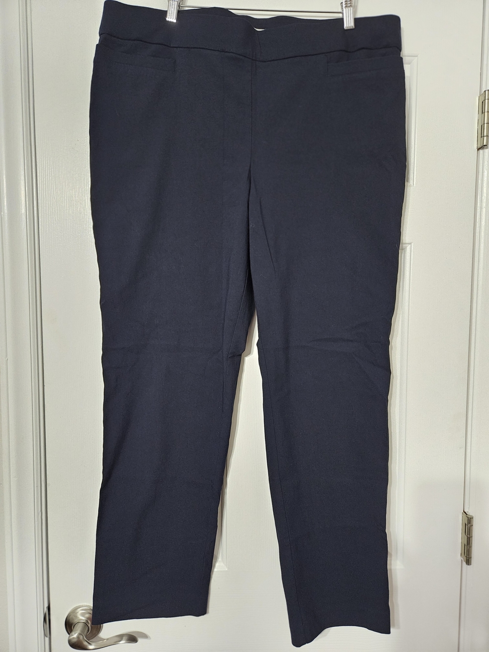 croft & barrow Dark Blue Women's Straight Leg Trousers